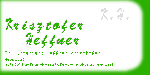 krisztofer heffner business card